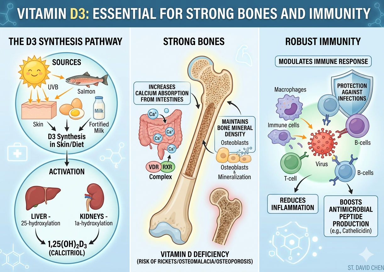Vitamin D3: Why It Is Essential for Strong Bones and Immunity
